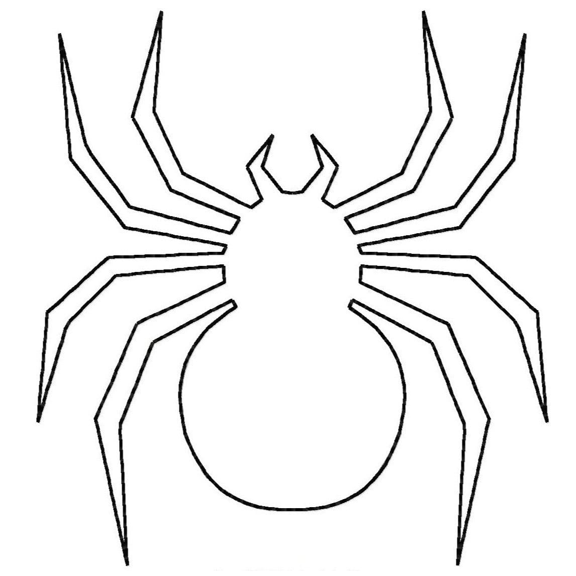 Halloween Spider To Print Coloring Page