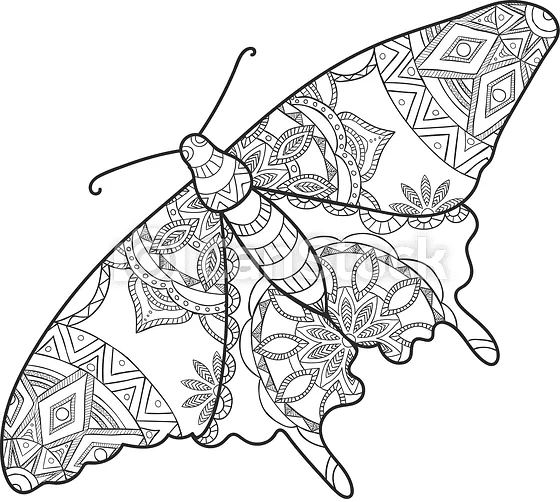 Hard Moth Painting Coloring Page