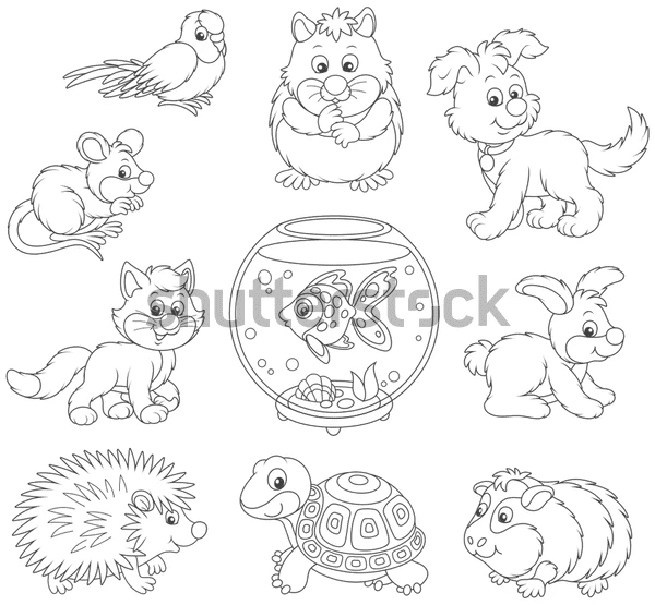 Hedgehog And Friends Coloring Page