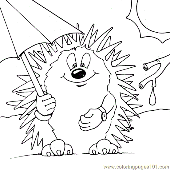 Hedgehog Coloring To Print Coloring Page