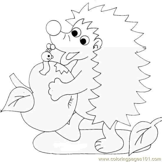 Hedgehogs Happy Mood Free To Print Coloring Page