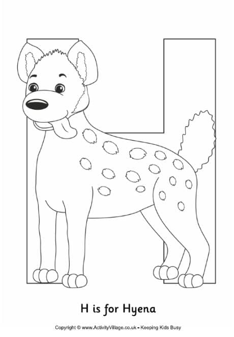 Hyena Coloring Pages for Kids Coloring Page