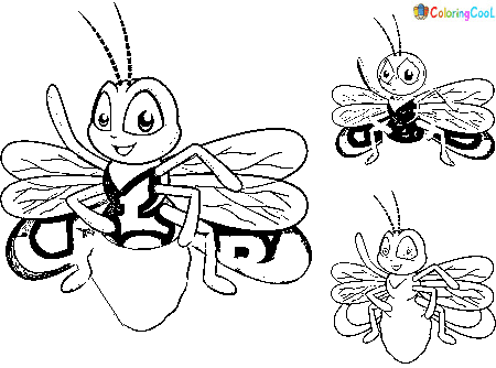 Image Firefly Cute Coloring Page