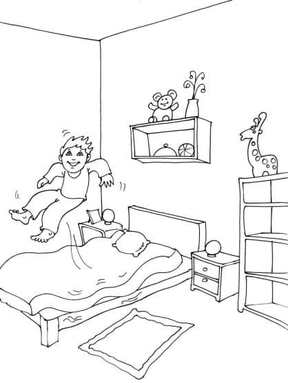 Jumpping In the Bed Image Printable