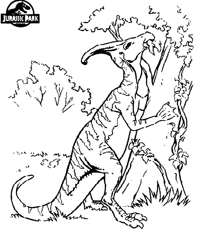 Jurassic Park Coloring Pages Free Coloring Page