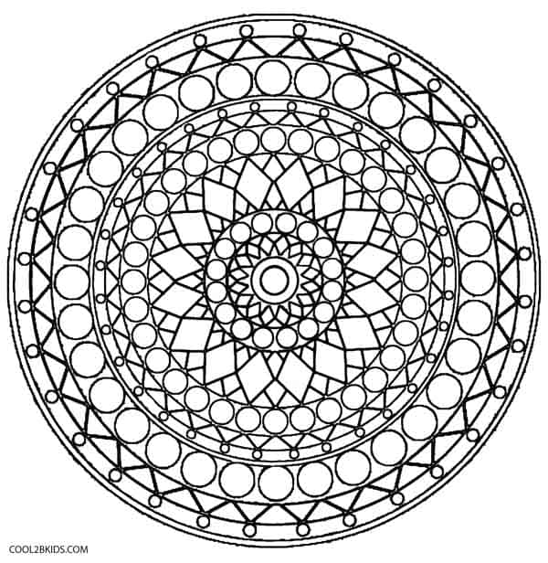 Kaleidoscope Coloring Pages To Print