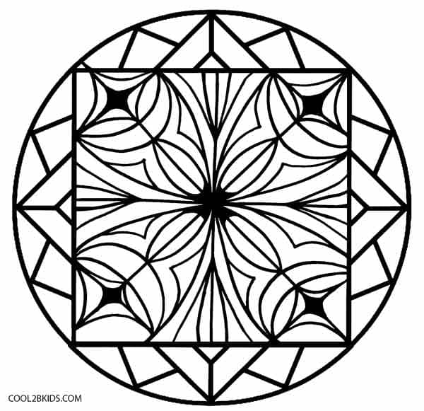 Kids Kaleidoscope Coloring Pages