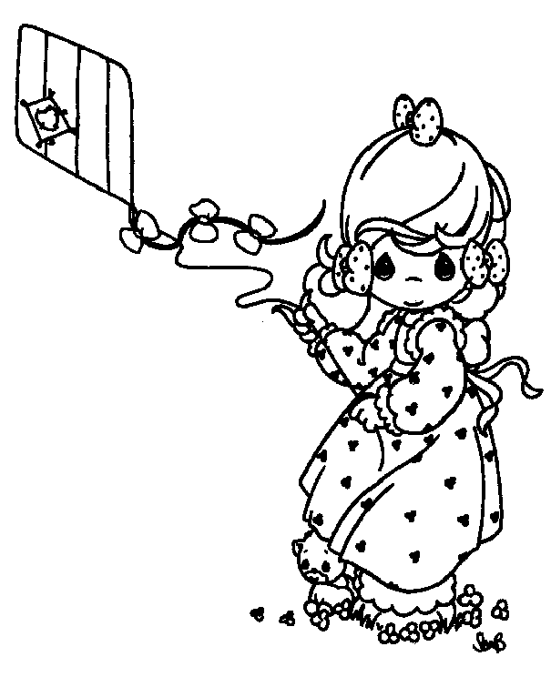 Kite For Children Coloring Page