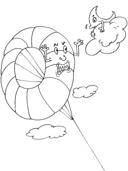 Kite For Kids To Print Coloring Page