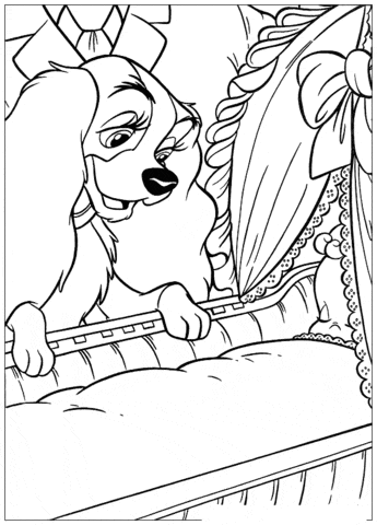 Lady Coloring Page To Print Coloring Page
