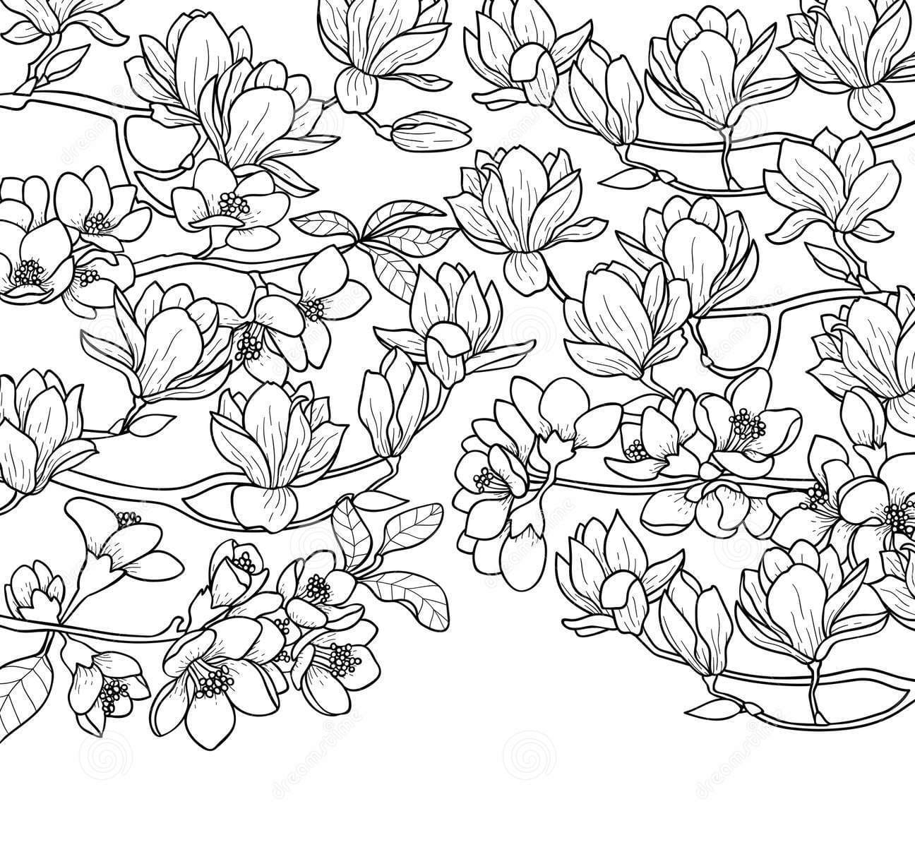 Magnolia and Cherry Spring Printable