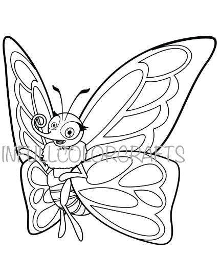 Moth Coloring Printable Free Coloring Page