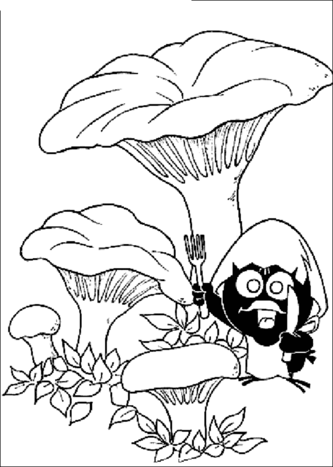 Mushrooms Coloring Page To Print And Color For Free Coloring Page