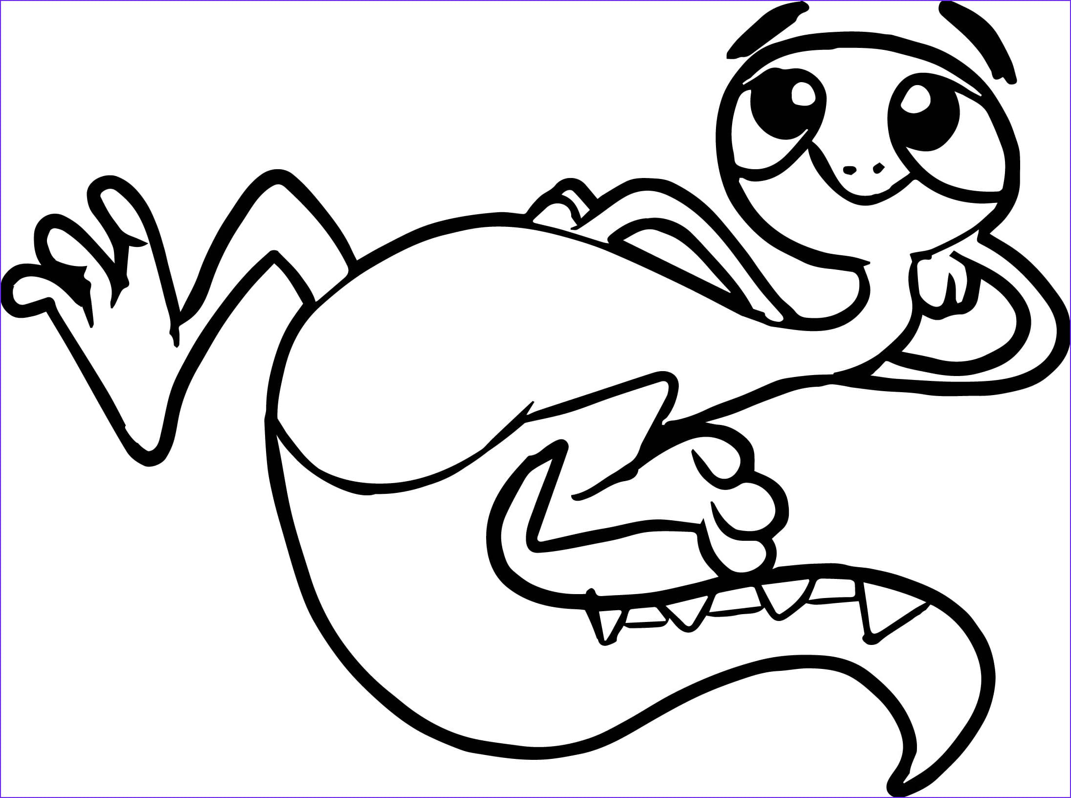 Nature In Gecko Coloring Coloring Page