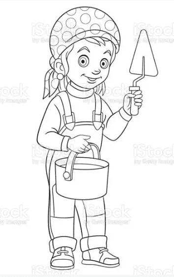 Old Construction Free Coloring Page