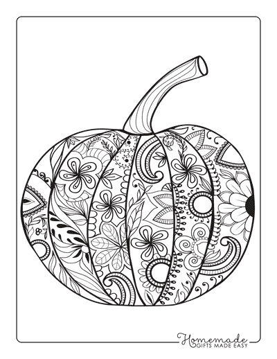 Ornate Pumpkin Coloring Page