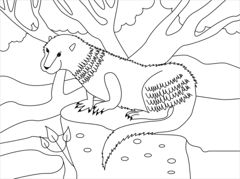 Otter Free Printable Cute Coloring Page