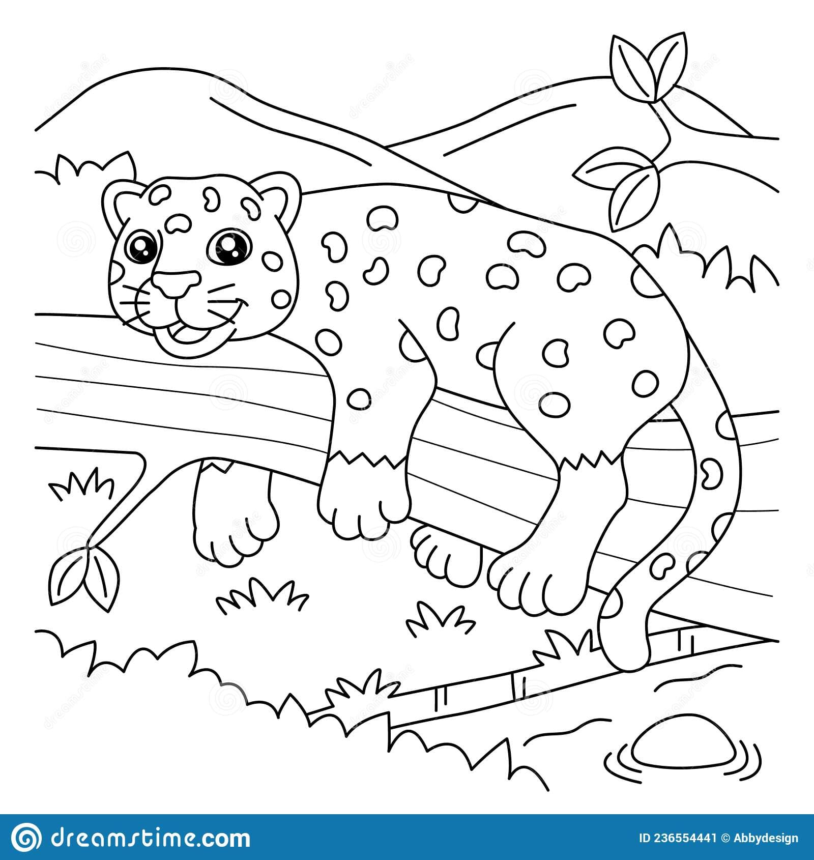 Panther Coloring For Kids