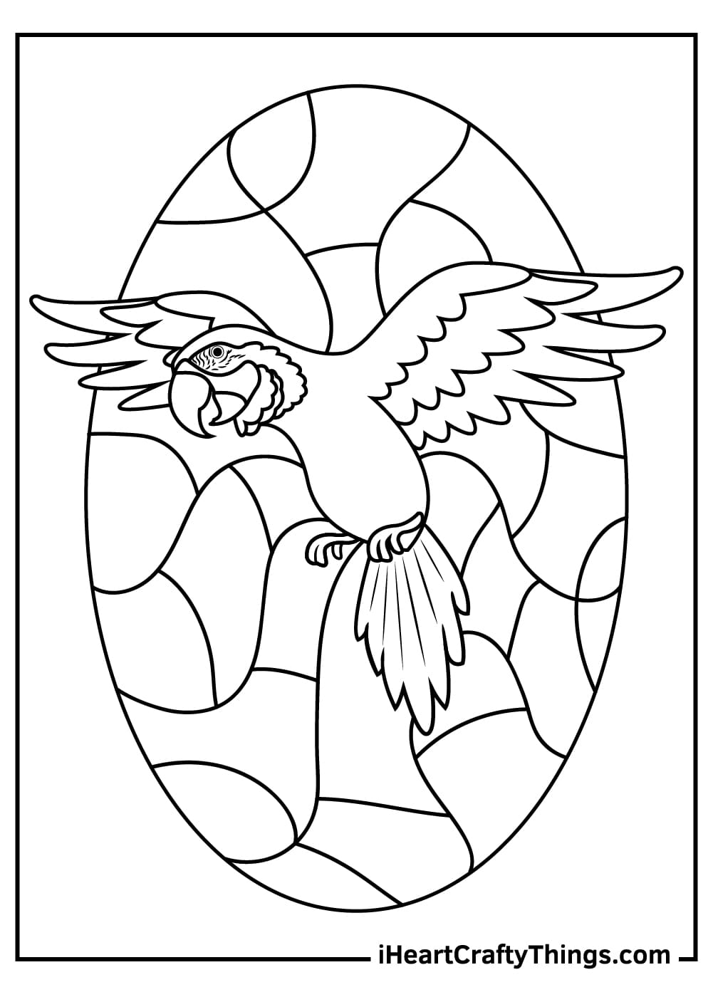 Parrot Image Coloring Page