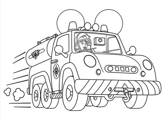 Penny from Fireman Sam coloring pages for kids