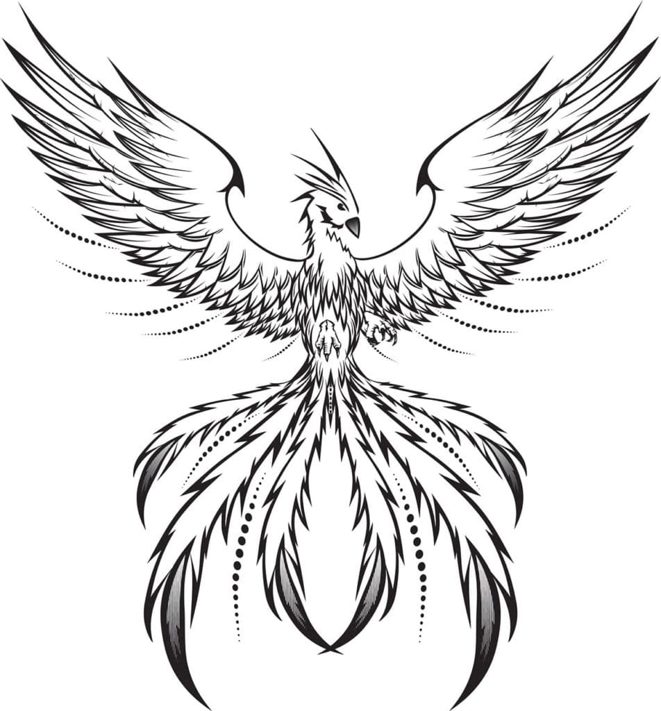 Phoenix Coloring Book Coloring Page