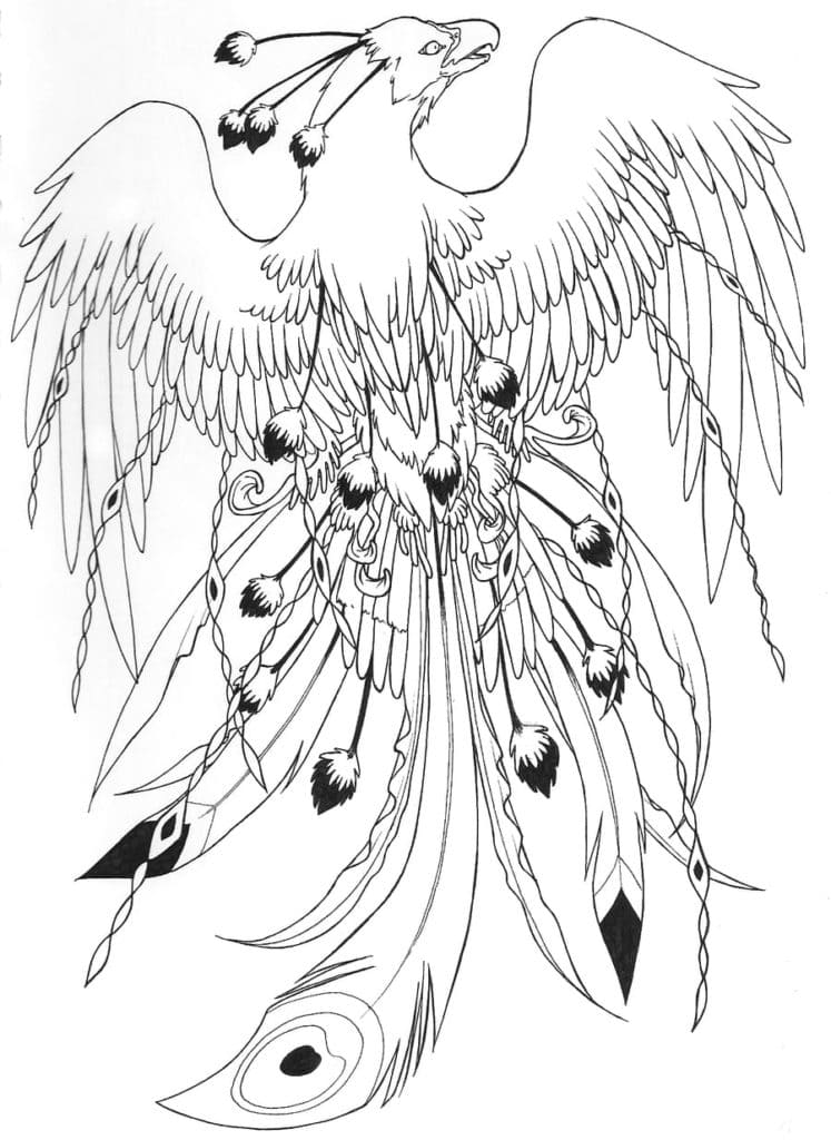 Phoenix For Printing Coloring Page