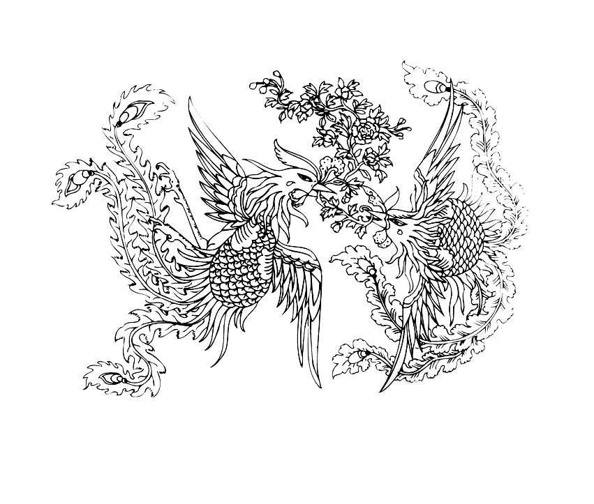 Phoenix Picture To Printable Coloring Page