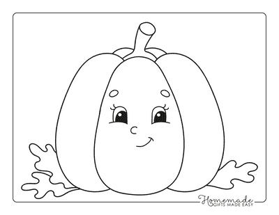 Preschool Happy Pumpkin Coloring Page Coloring Page