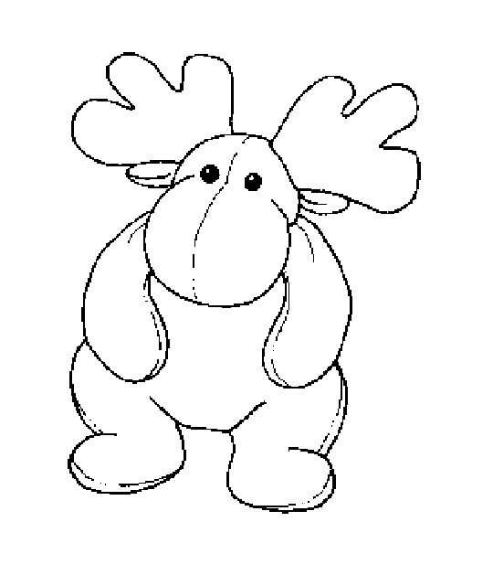 Printable Coloring Pages Of Baby Moose Coloring Page