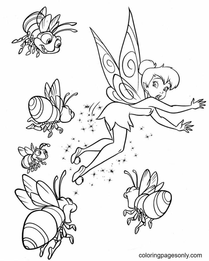 Printable Firefly Free Image Coloring Page