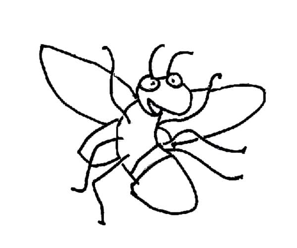 Printable Firefly Free Picture Coloring Page