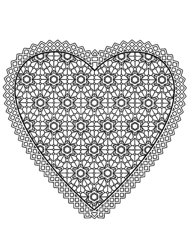Printable Heart Coloring Page