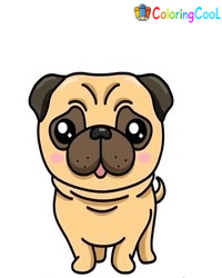 How To Draw A Dog Pug – 8 Simple Steps To Create A Cute Dog Pug Drawing Coloring Page
