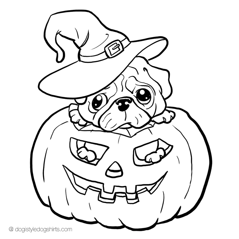 Pug Puppy Coloring Pages Coloring Page