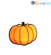 How To Draw A Pumpkin – 6 Simple Steps To Create A Cute Pumpkin Drawing Coloring Page