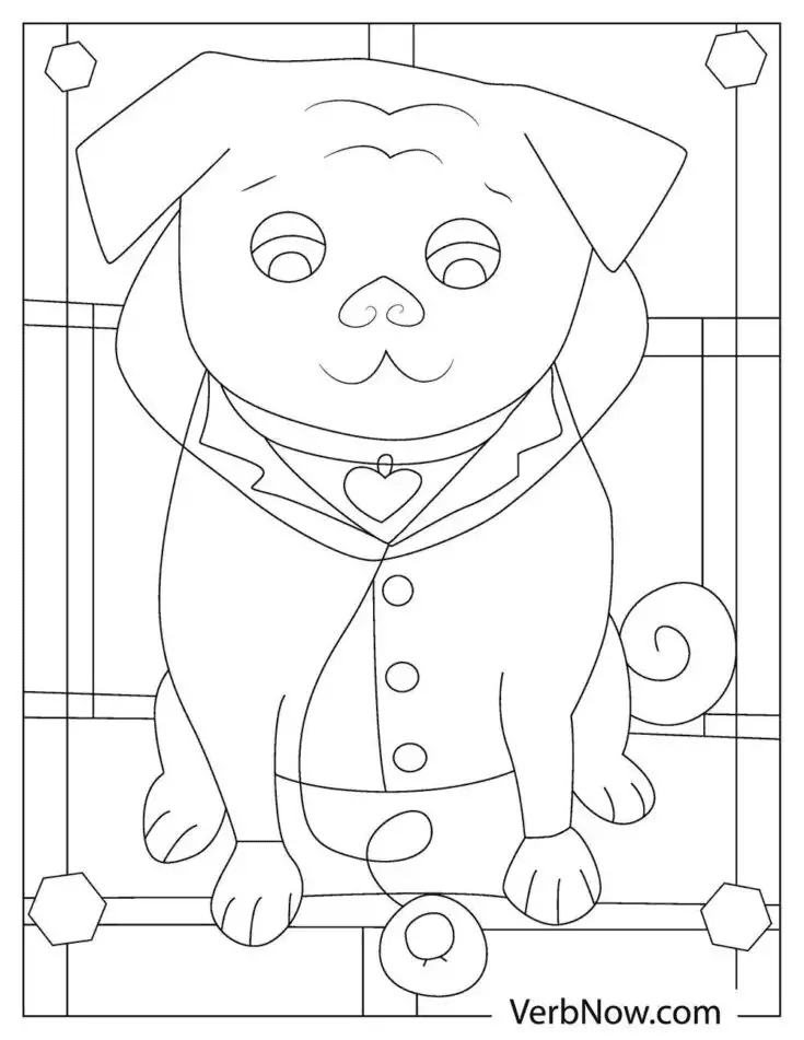 Puppy Dog Children Coloring Page