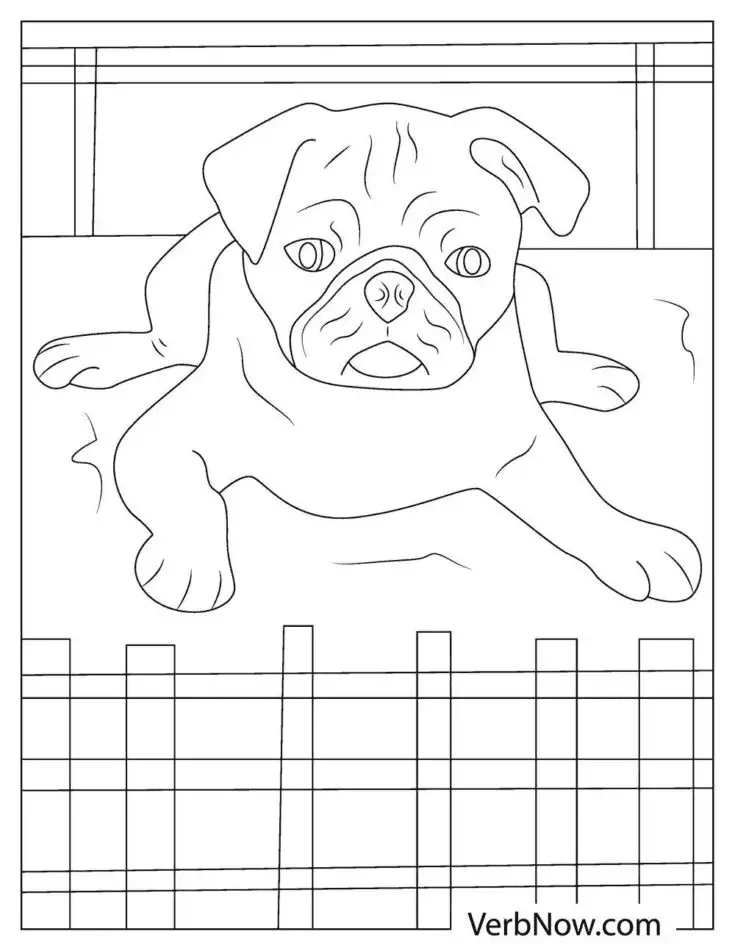 Puppy Dog Free Coloring Page