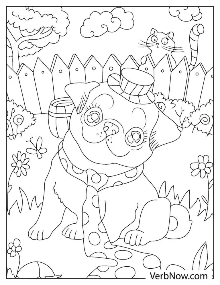 Puppy Dog Good Looking Coloring Page