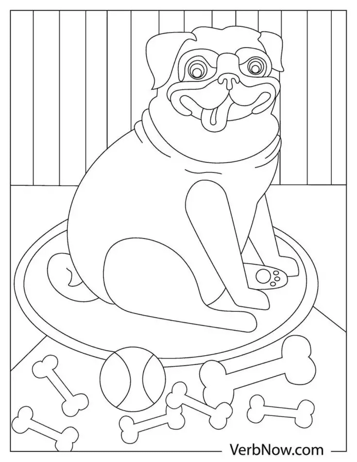 Puppy Dog Image For Kids Coloring Page