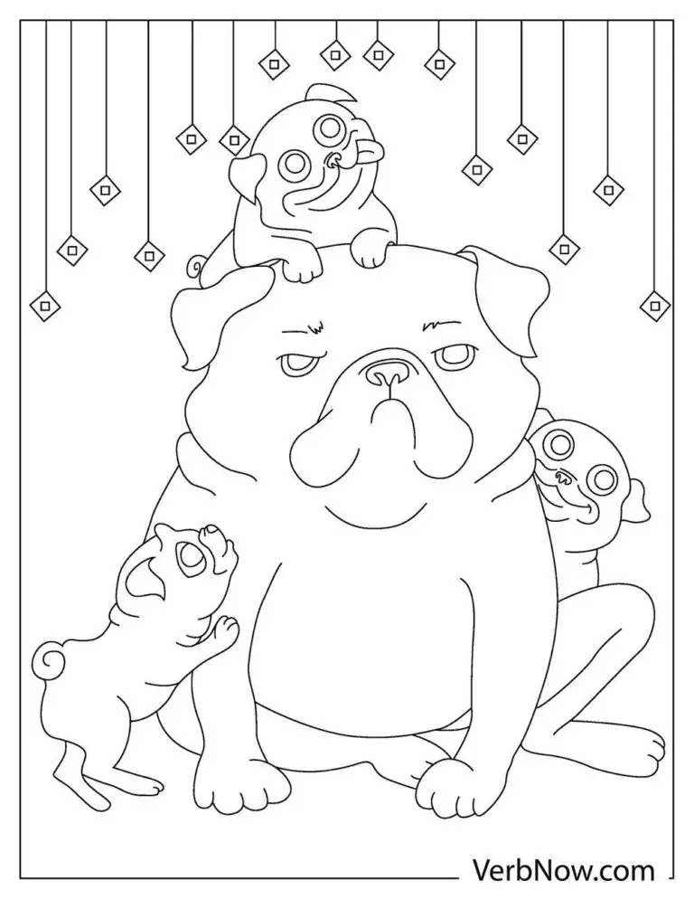 Puppy Dog Kids Free Coloring Page