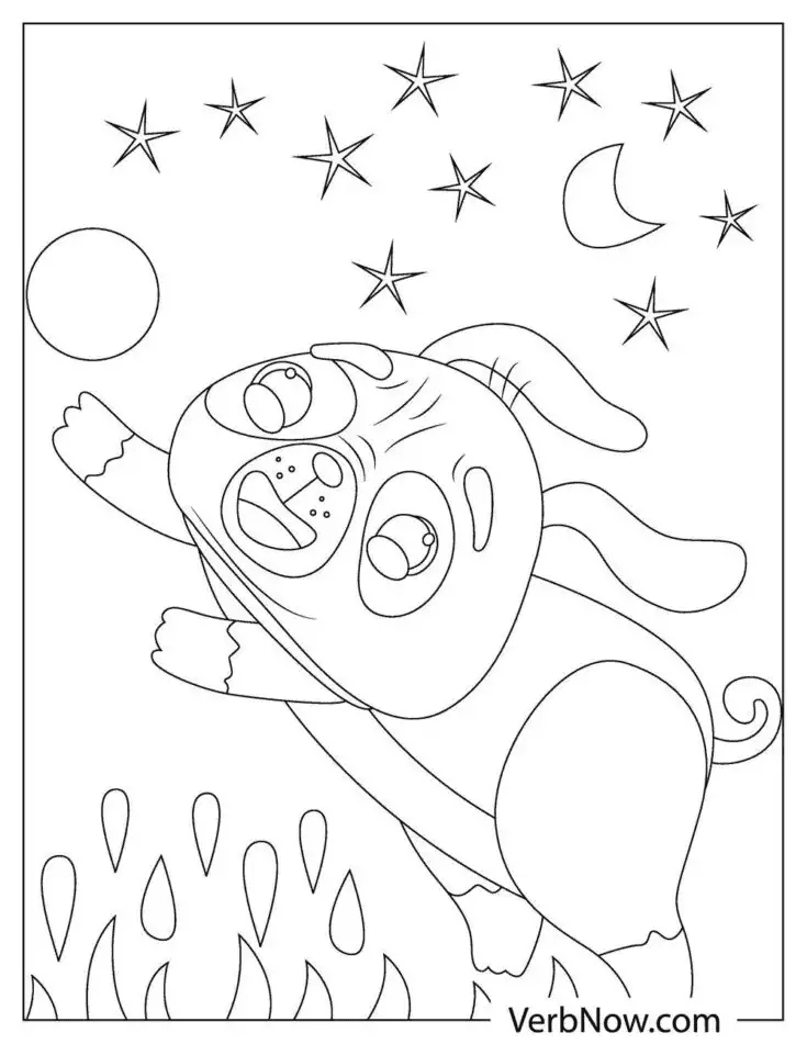 Puppy Dog Kids Coloring Page