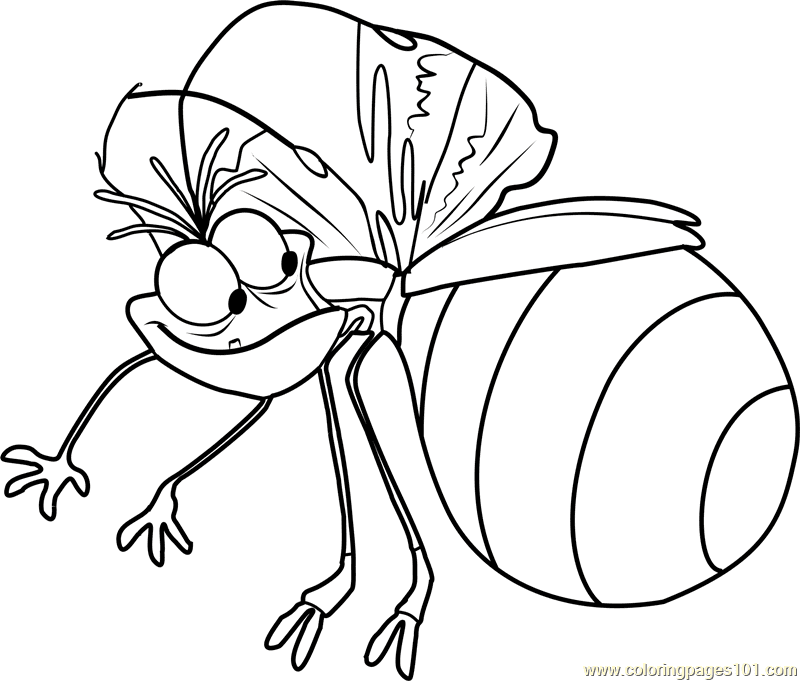 Ray The Firefly Coloring