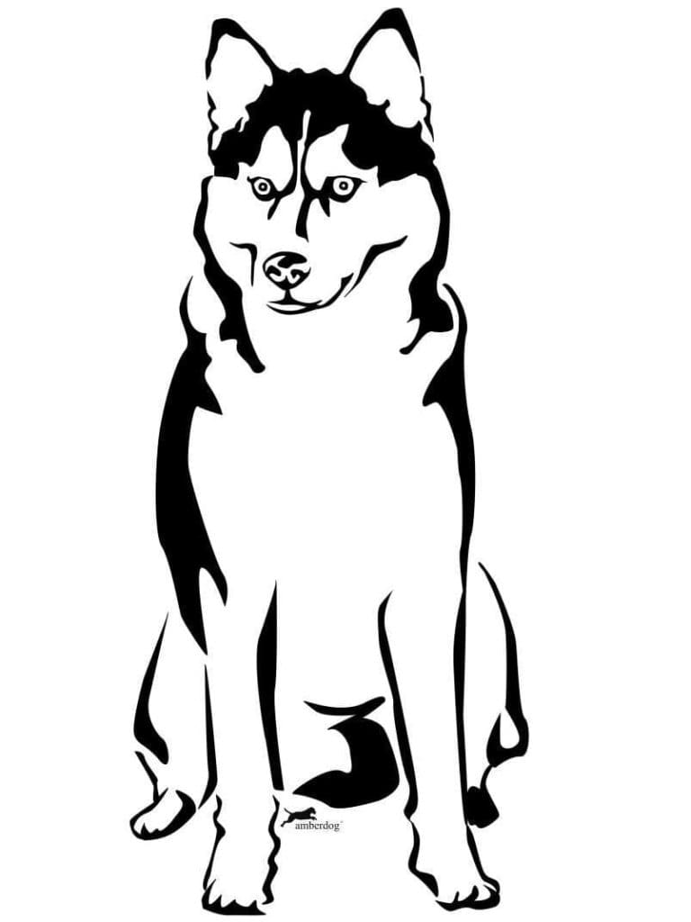 Serious Dog To Print Coloring Page