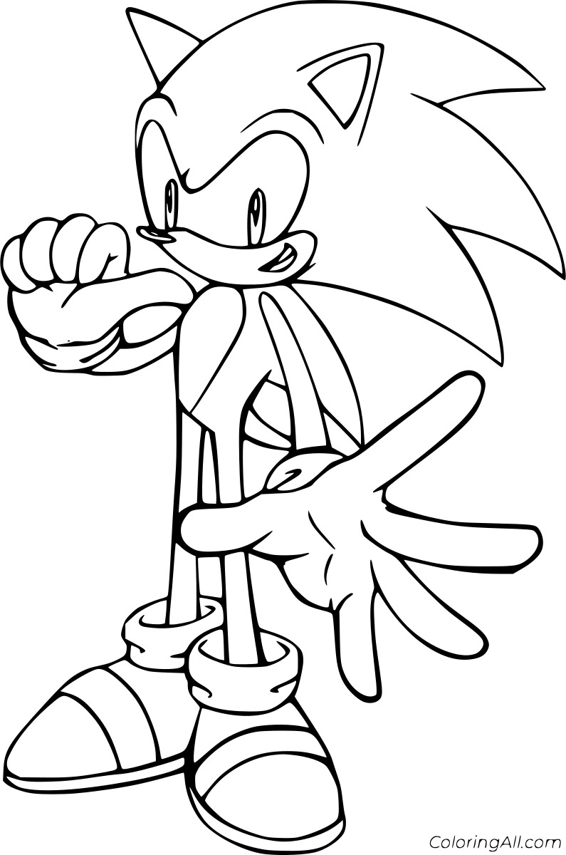 Sonic Points Himself Free Printable