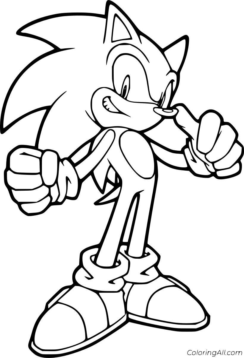 Sonic Touches His Nose Free Printable