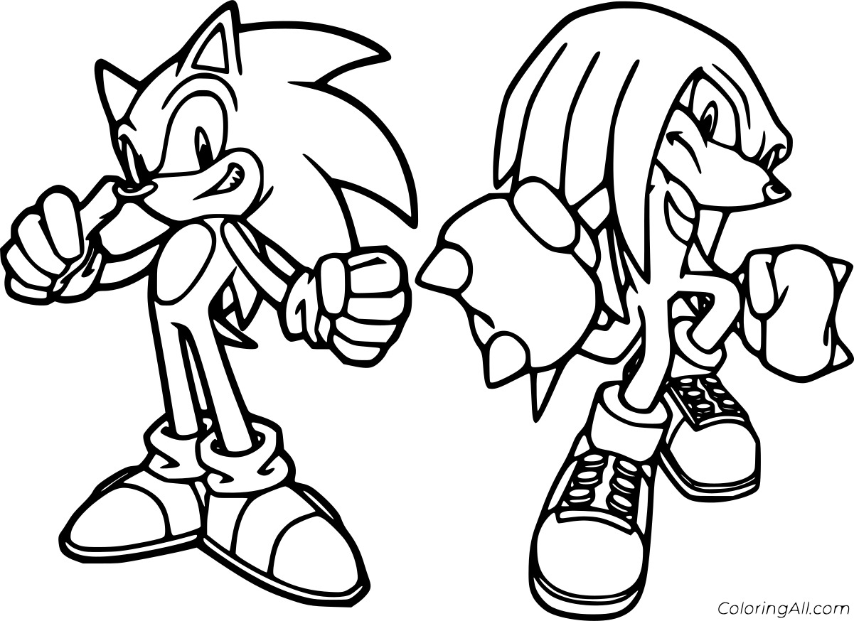 Sonic and Knuckles Free Printable