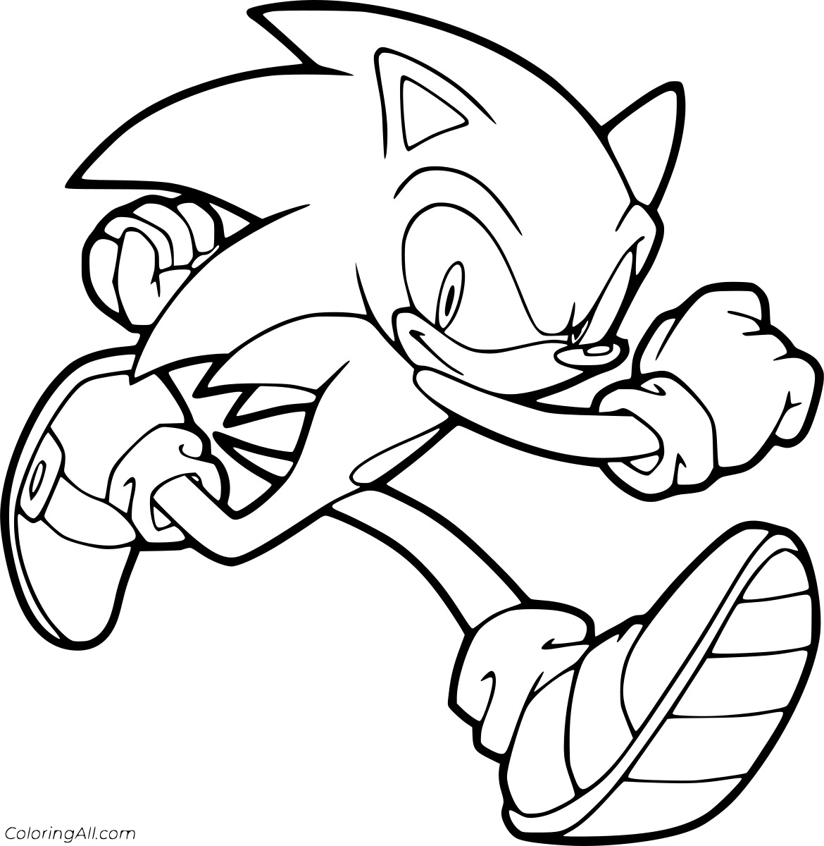 Sonic the Hedgehog Walking Free Printable