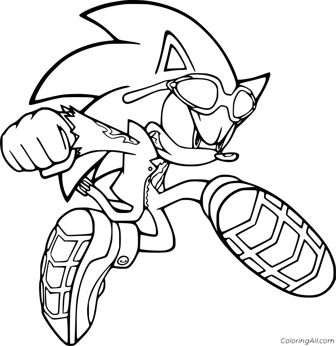 Sonic with Glasses Free