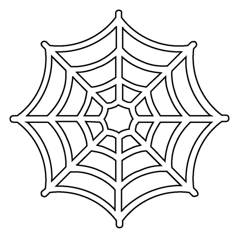 Spider Web Emoji Printable Image