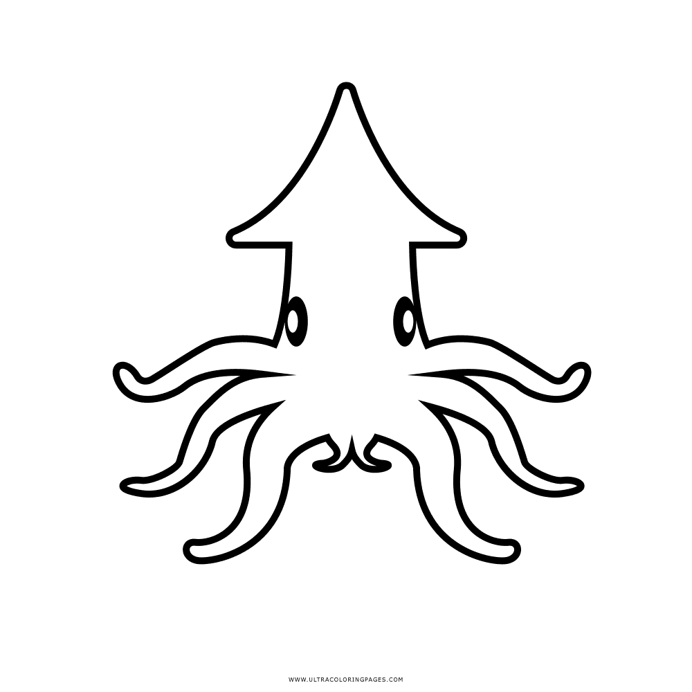Squid Emoji Cute Free Printable